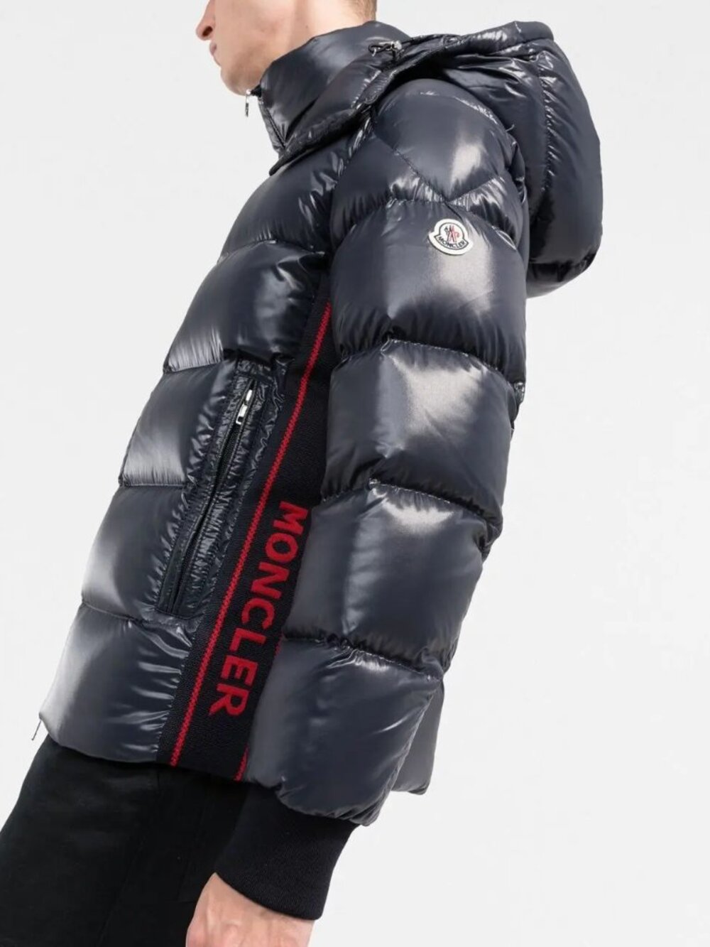 NWT Moncler Men's Lunetiere Hooded Short Down Jacket Navy Blue Size 2 (Medium)